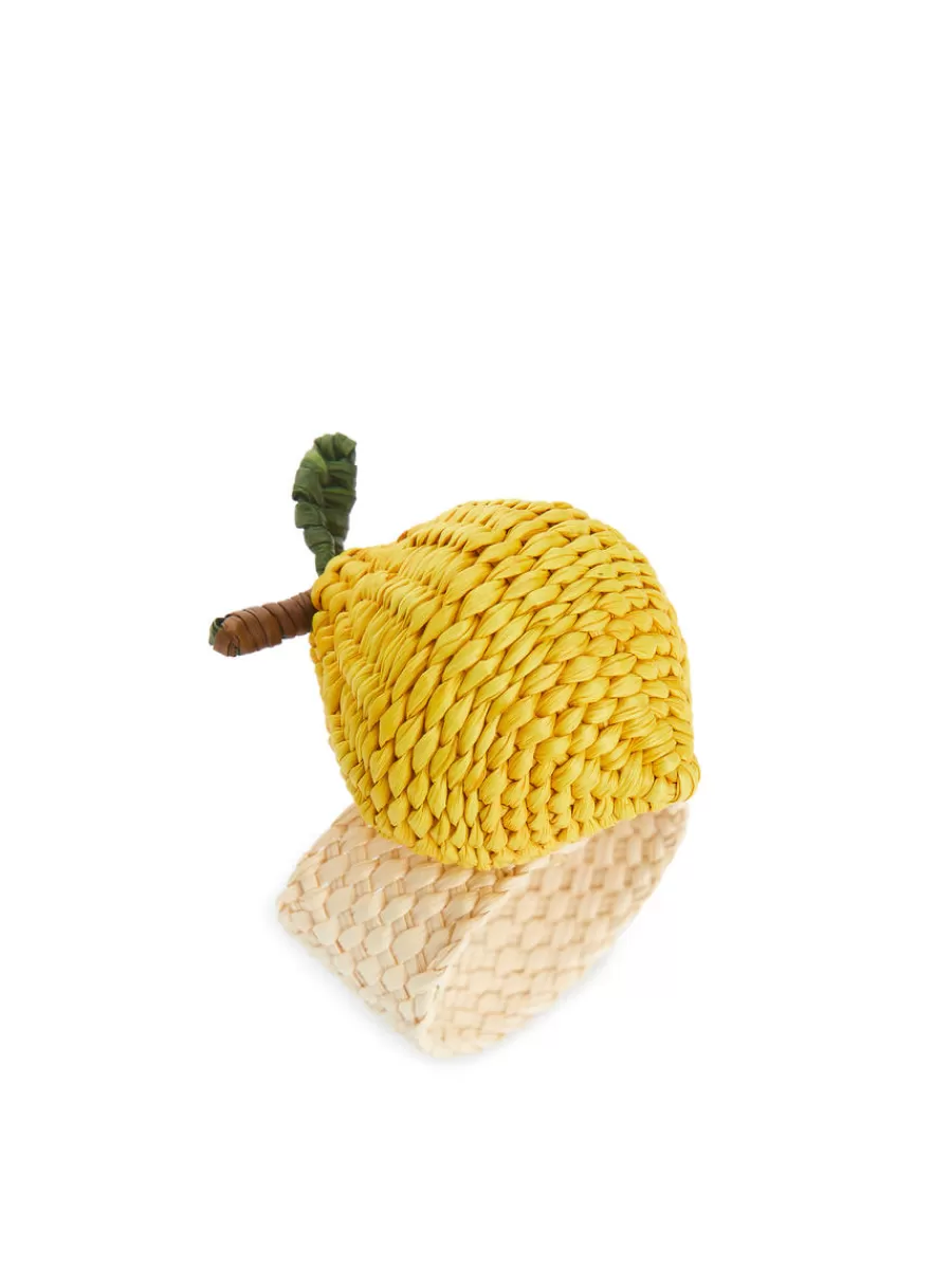 Outlet ARKET GUANABANA Napkin Ring Off White/Yellow