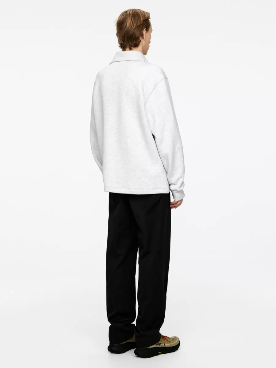 Sale ARKET Half Zip Sweatshirt Grey
