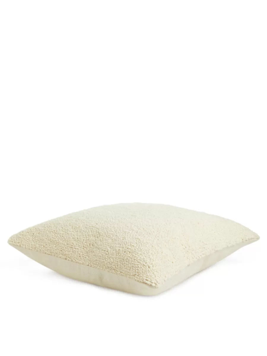 Online ARKET Handwoven Wool Cushion Cover Beige