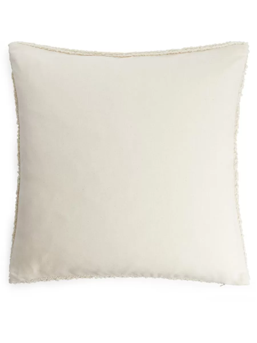 Online ARKET Handwoven Wool Cushion Cover Beige