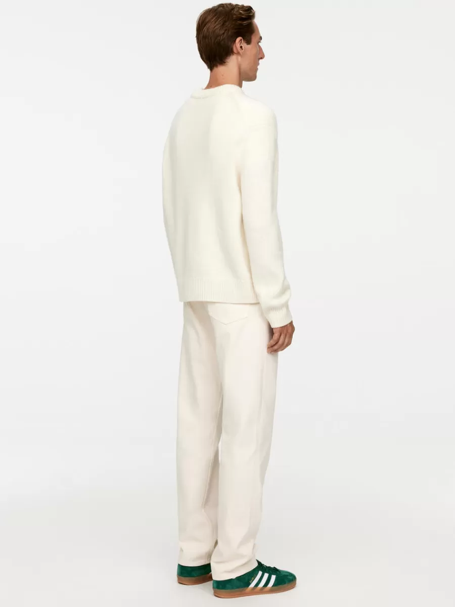 Clearance ARKET Heavy Knit Wool Blend Jumper Beige