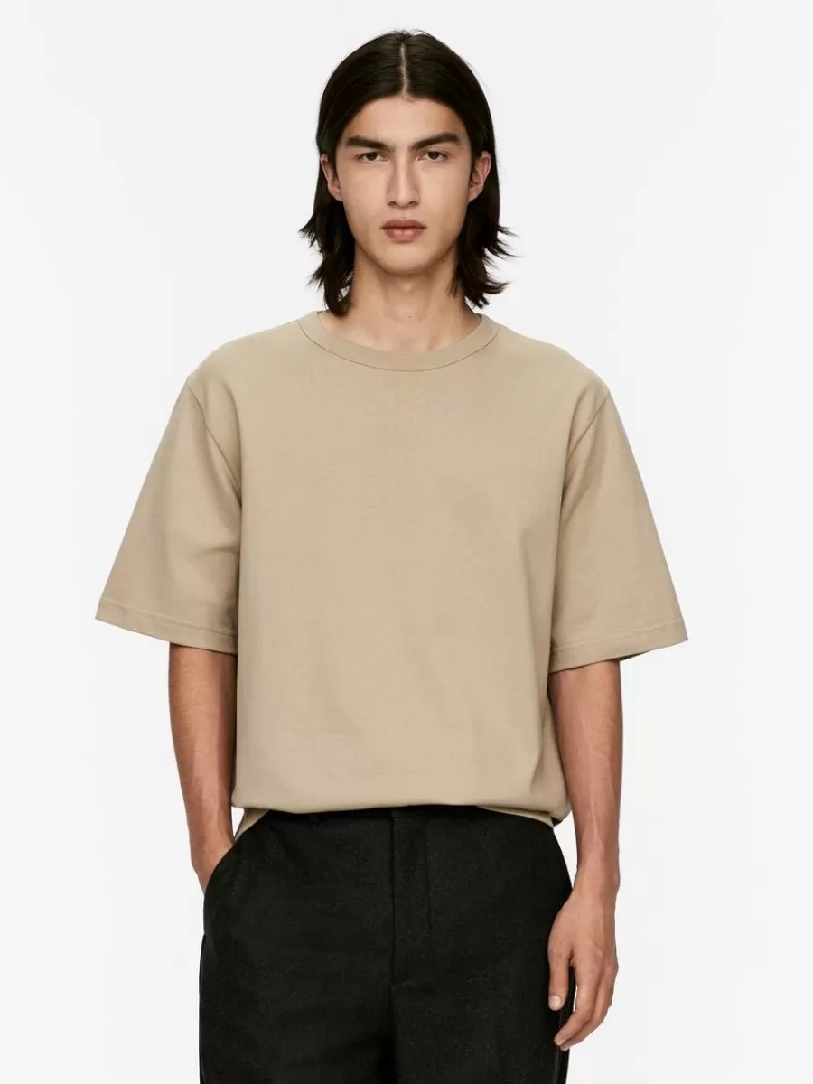 Sale ARKET Heavy Weight T-Shirt Sand