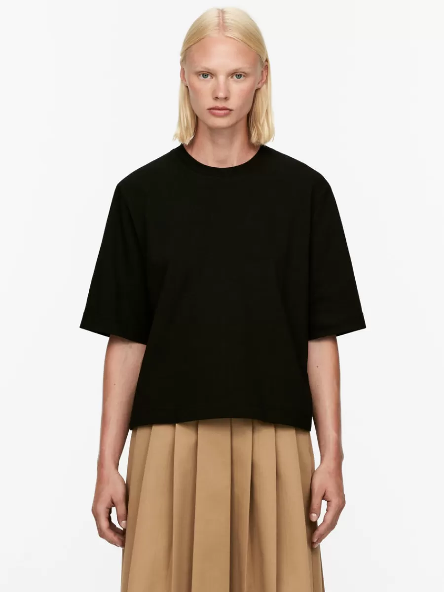 Cheap ARKET Heavyweight Boxy T-Shirt Black