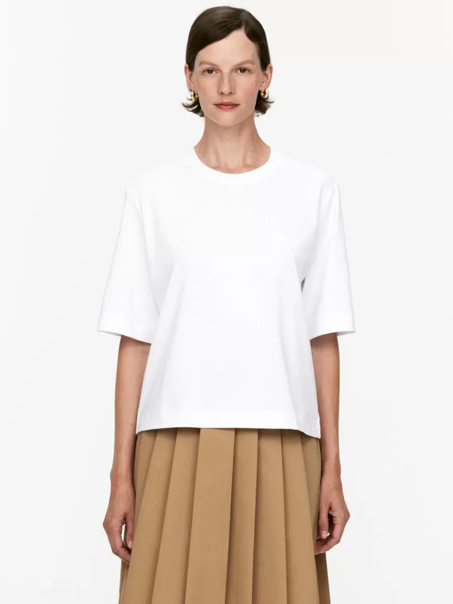Online ARKET Heavyweight Boxy T-Shirt White