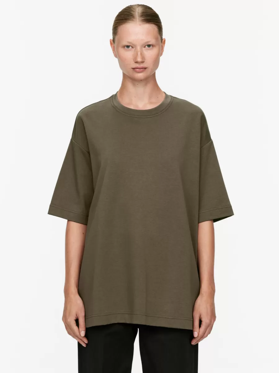 Discount ARKET Heavyweight T-Shirt Dark Mole