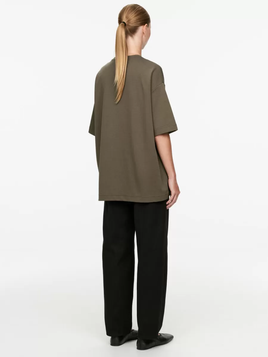 Discount ARKET Heavyweight T-Shirt Dark Mole