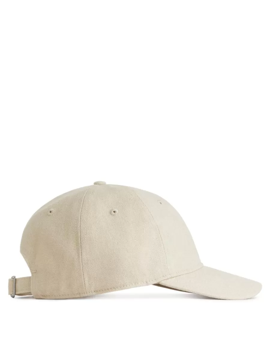 New ARKET Hemp-Cotton Cap Beige