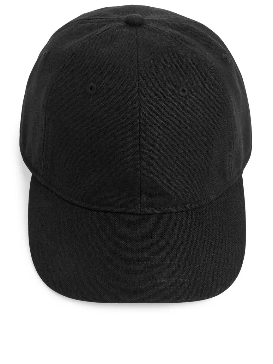 Outlet ARKET Hemp-Cotton Cap Black