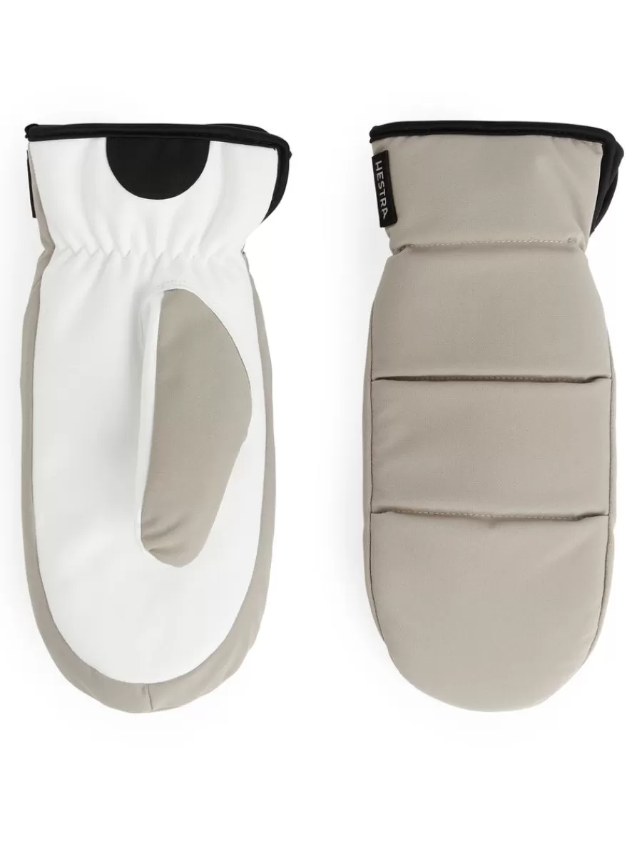 Online ARKET Hestra Arc Mitt Beige/White