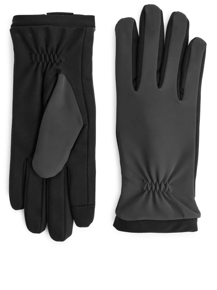 Hot ARKET Hestra Lexi Softshell Gloves Dark Grey