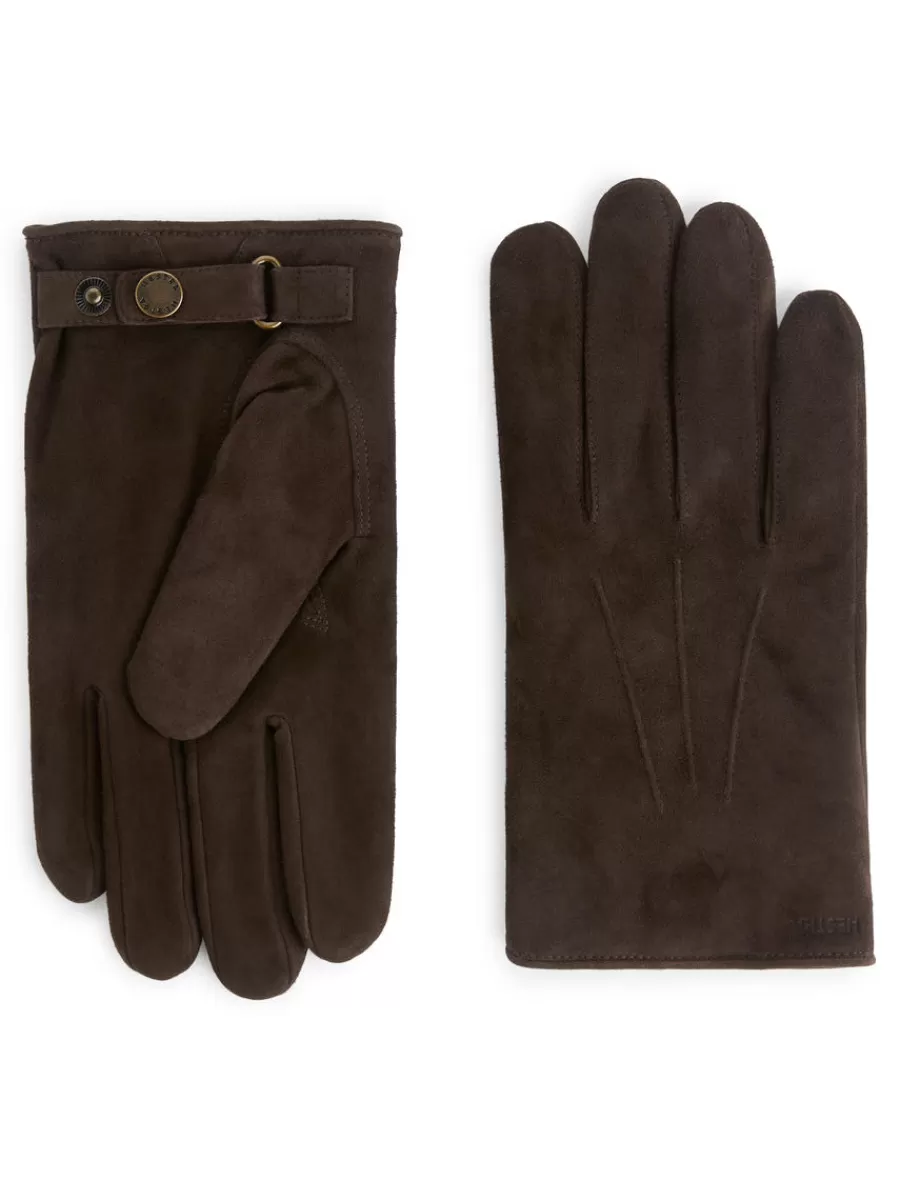 Flash Sale ARKET Hestra Robert Suede Gloves Dark Mole