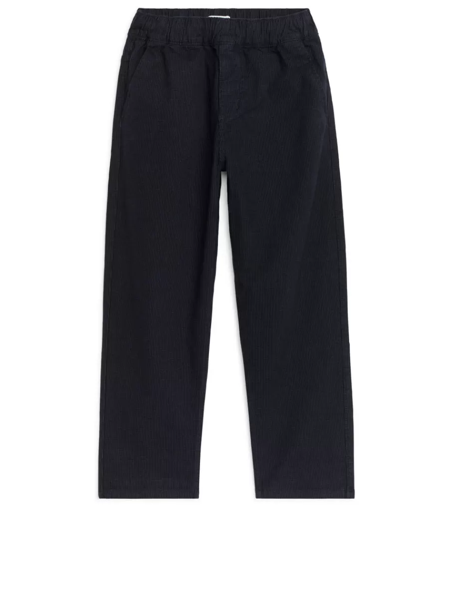Clearance ARKET Hickory Trousers Dark Blue/Hickory