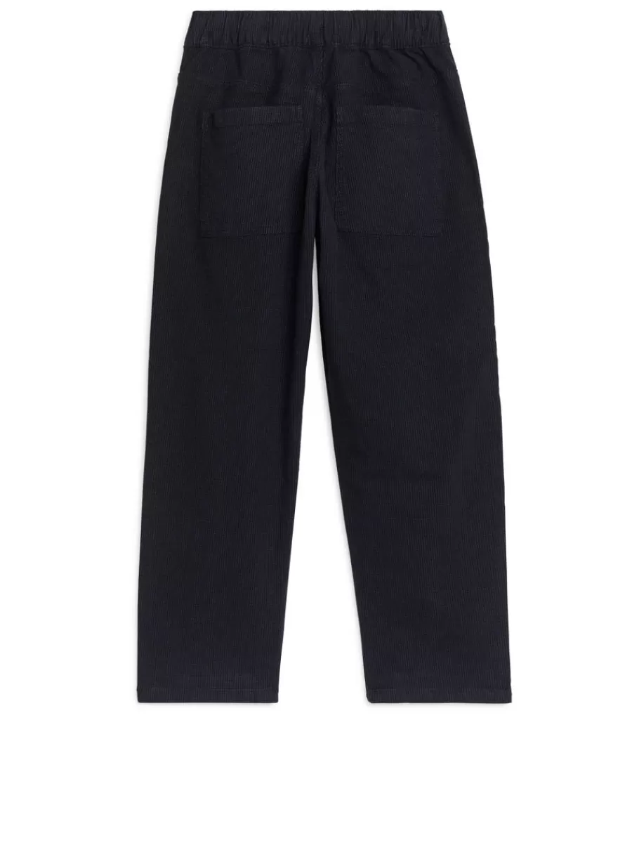 Clearance ARKET Hickory Trousers Dark Blue/Hickory