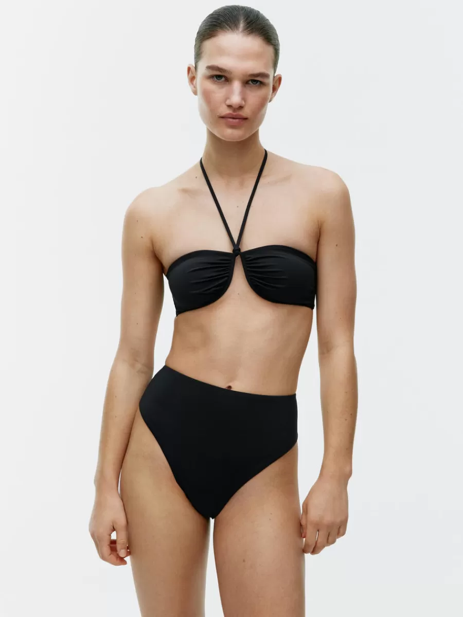 Cheap ARKET High-Waist Bikini Briefs Black