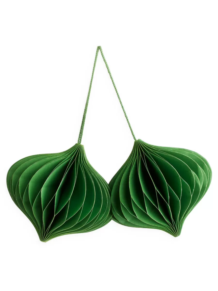 Hot ARKET Honeycomb Ornaments Set Of 2 Green