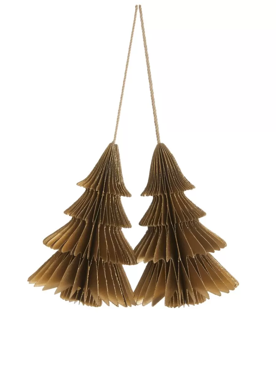 Flash Sale ARKET Honeycomb Ornaments Set Of 2 Gold/Glitter