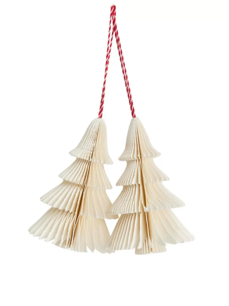 Outlet ARKET Honeycomb Ornaments Set Of 2 White