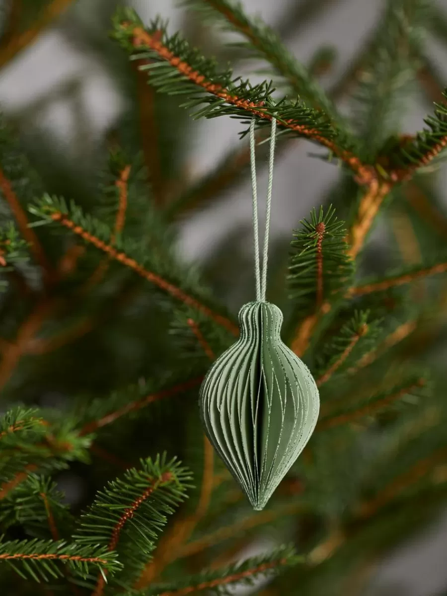 Outlet ARKET Honeycomb Ornaments Set Of 2 Green/Glitter