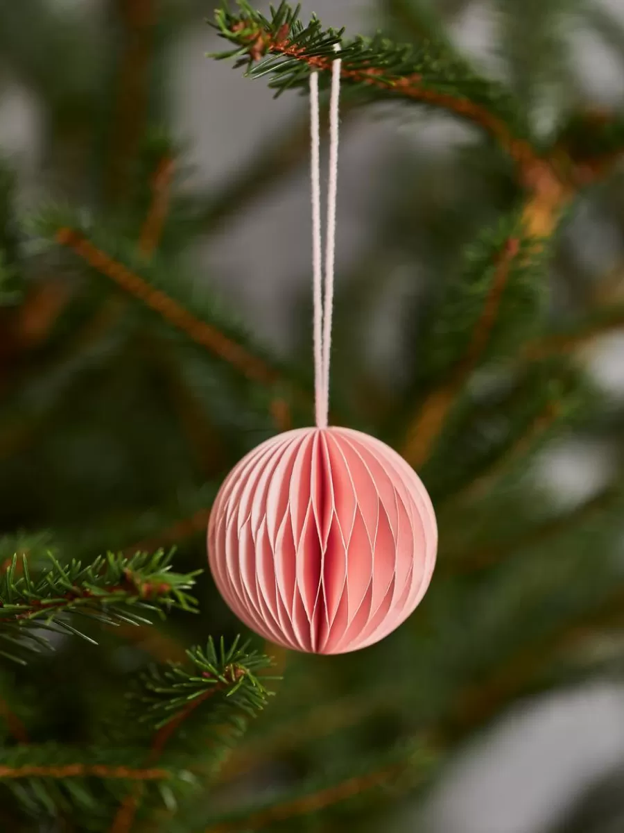 Online ARKET Honeycomb Ornaments Set Of 2 Light Pink
