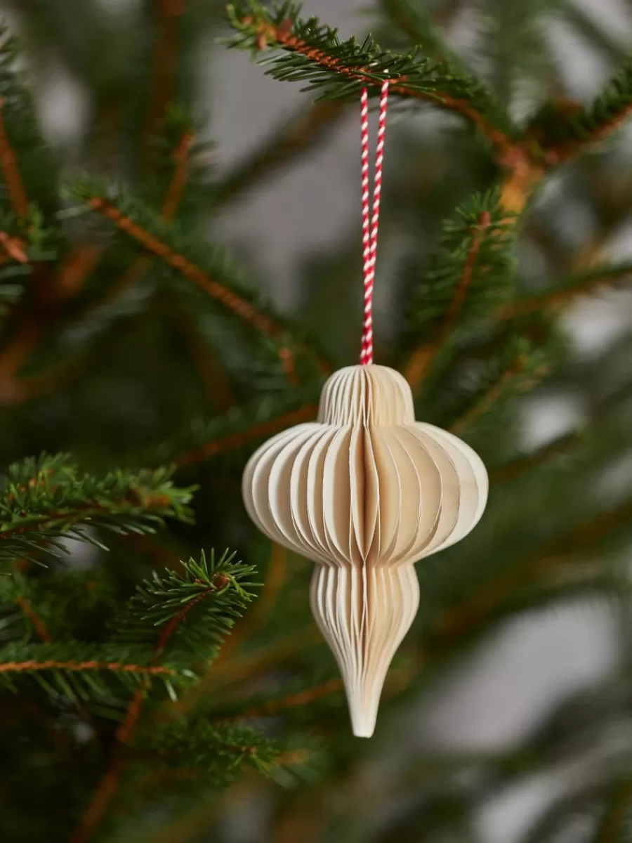 Outlet ARKET Honeycomb Ornaments Set Of 2 White