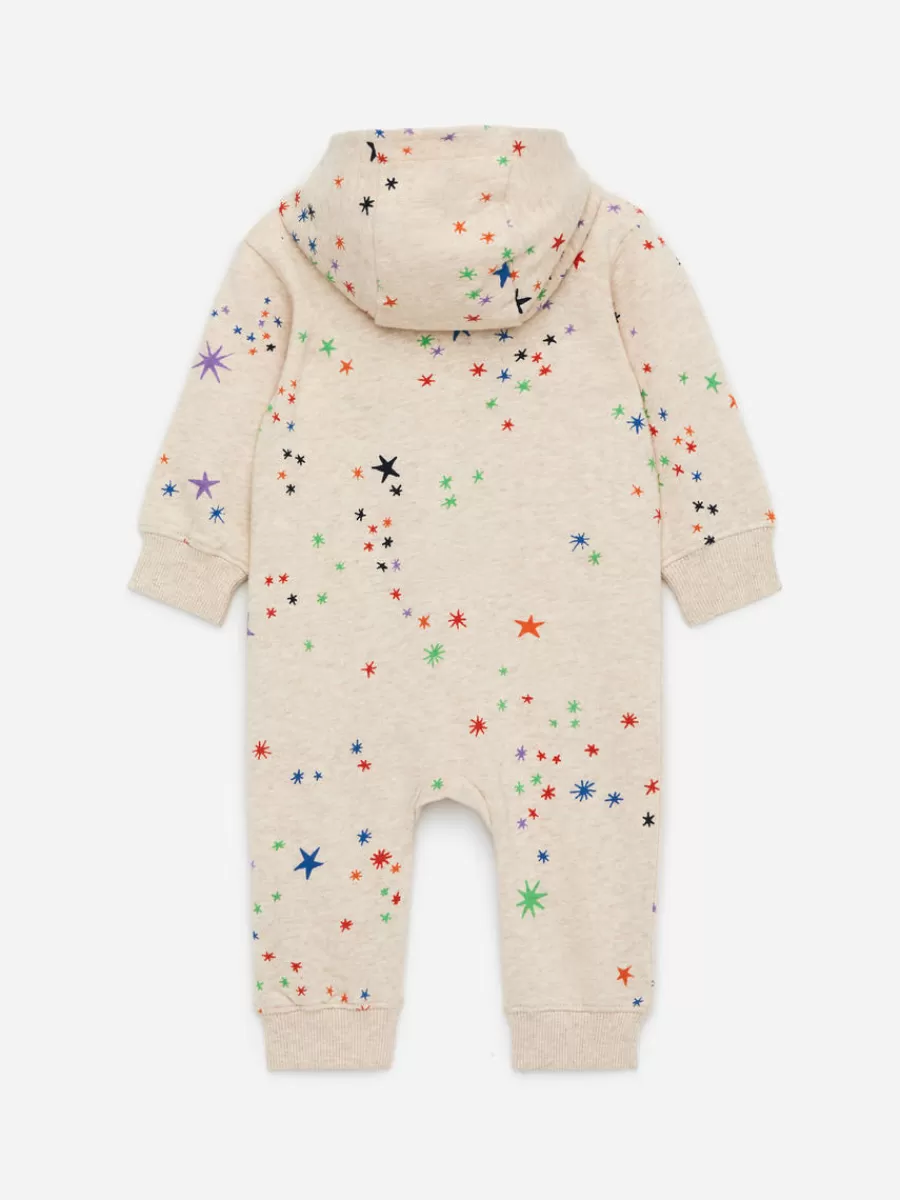 Cheap ARKET Hooded Jersey Overall Beige/Multi-Colour