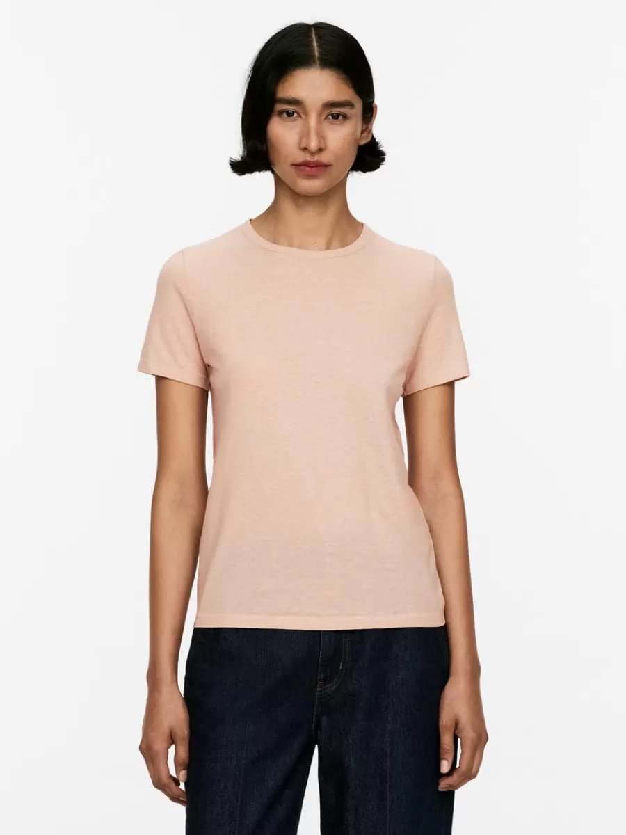 Discount ARKET Ice Crêpe T-Shirt Beige
