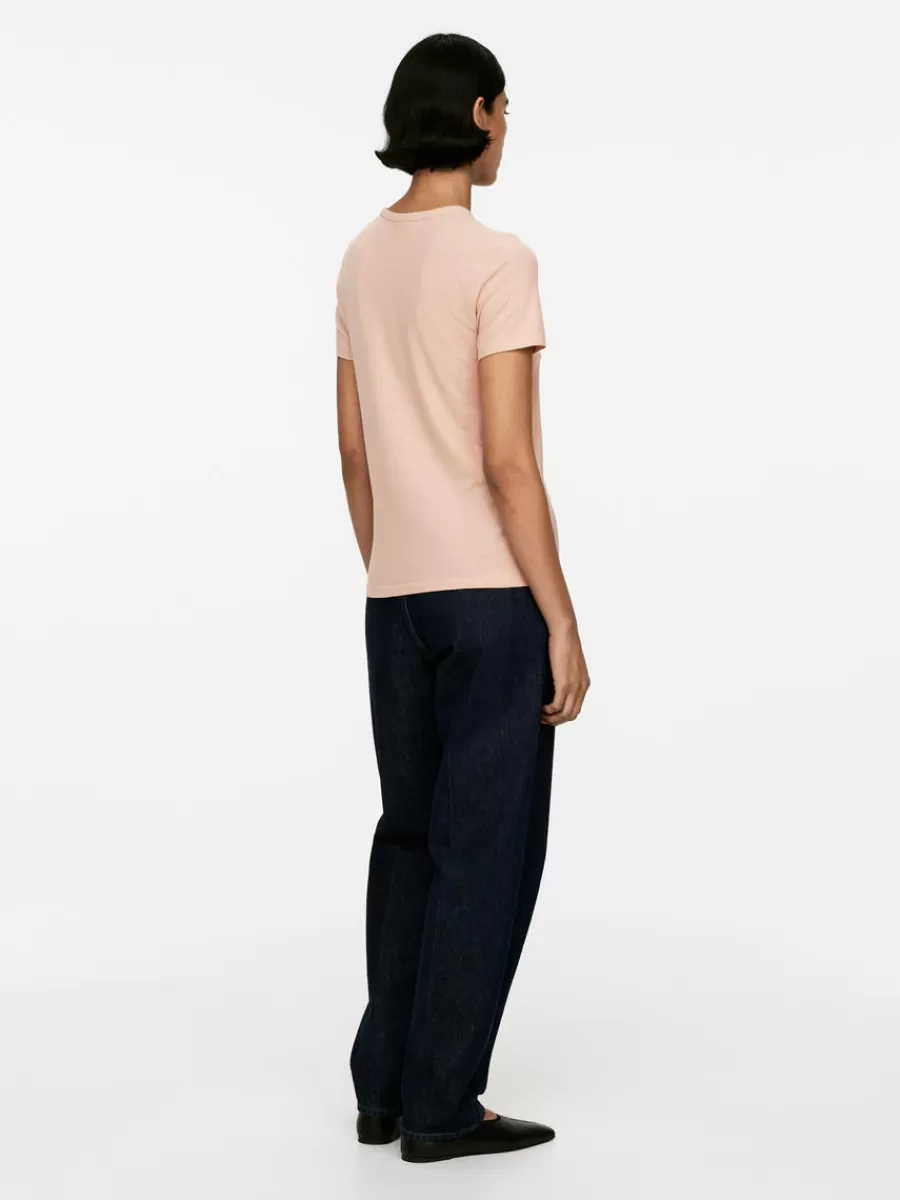 Discount ARKET Ice Crêpe T-Shirt Beige