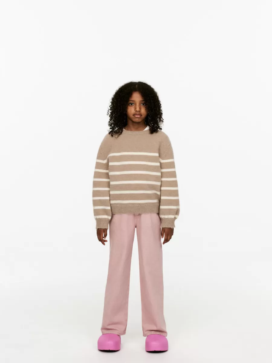 Outlet ARKET Intarsia Knit Jumper Beige/Stripe
