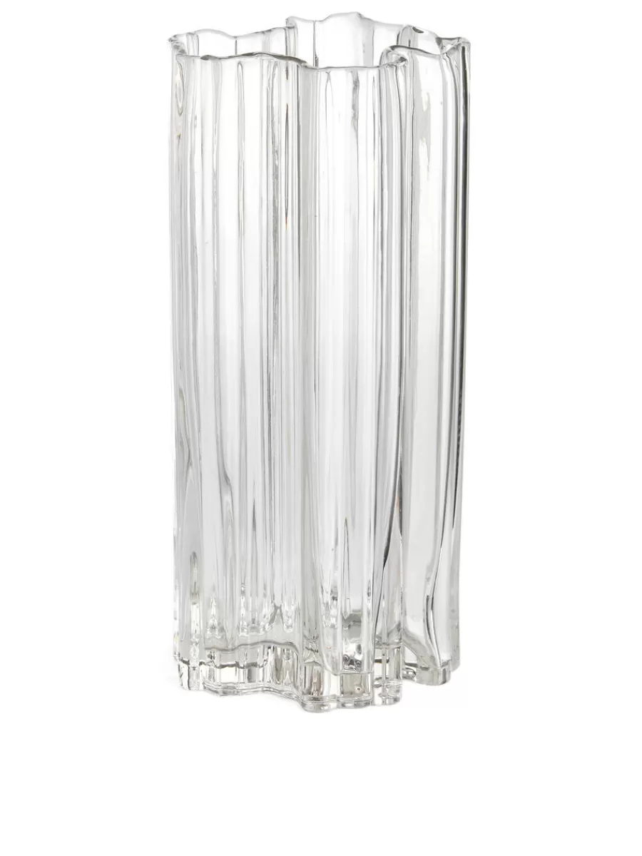 Best ARKET Irregular Glass Vase 25 Cm Clear
