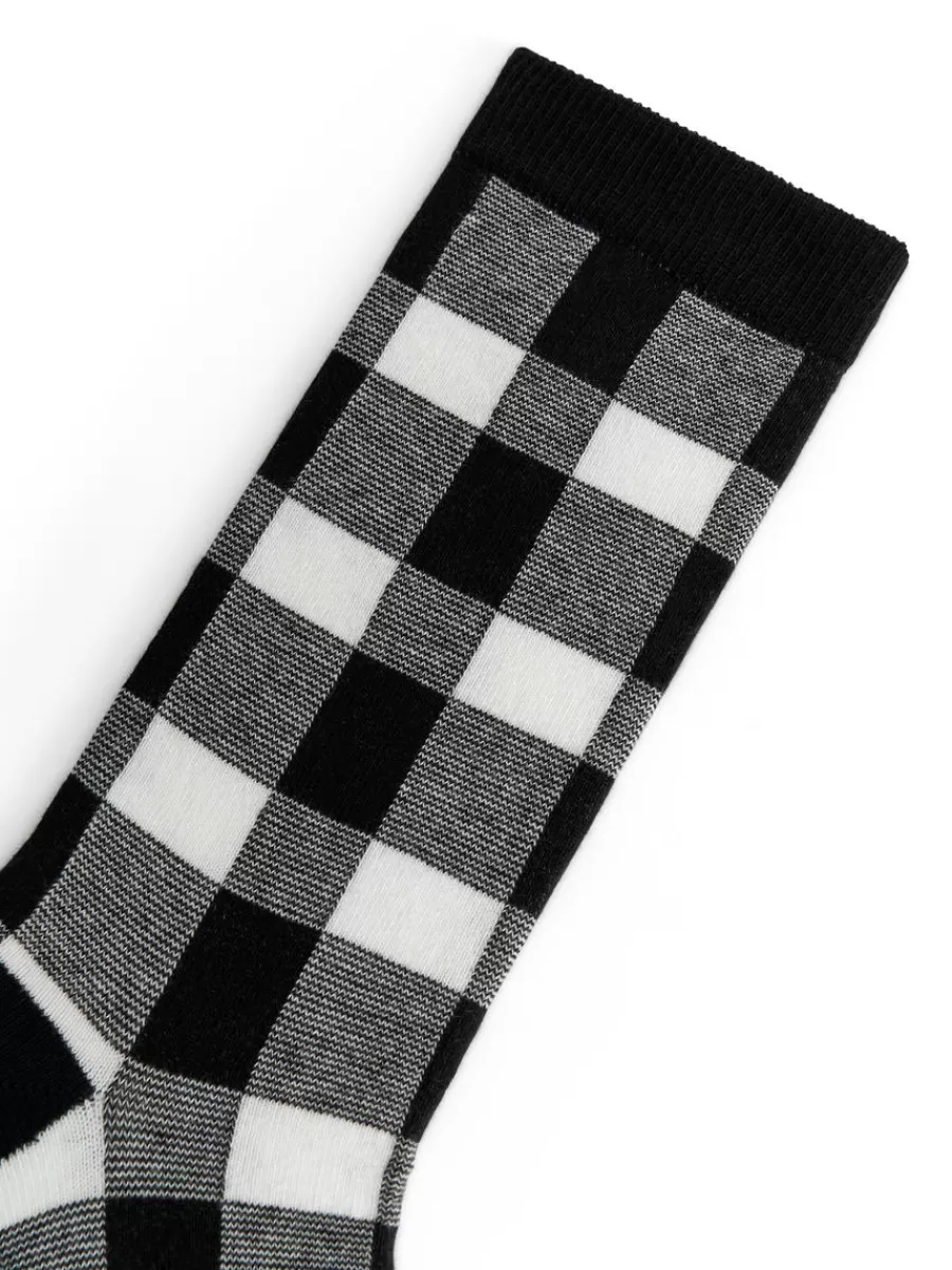 Outlet ARKET Jacquard-Knitted Socks White/Black