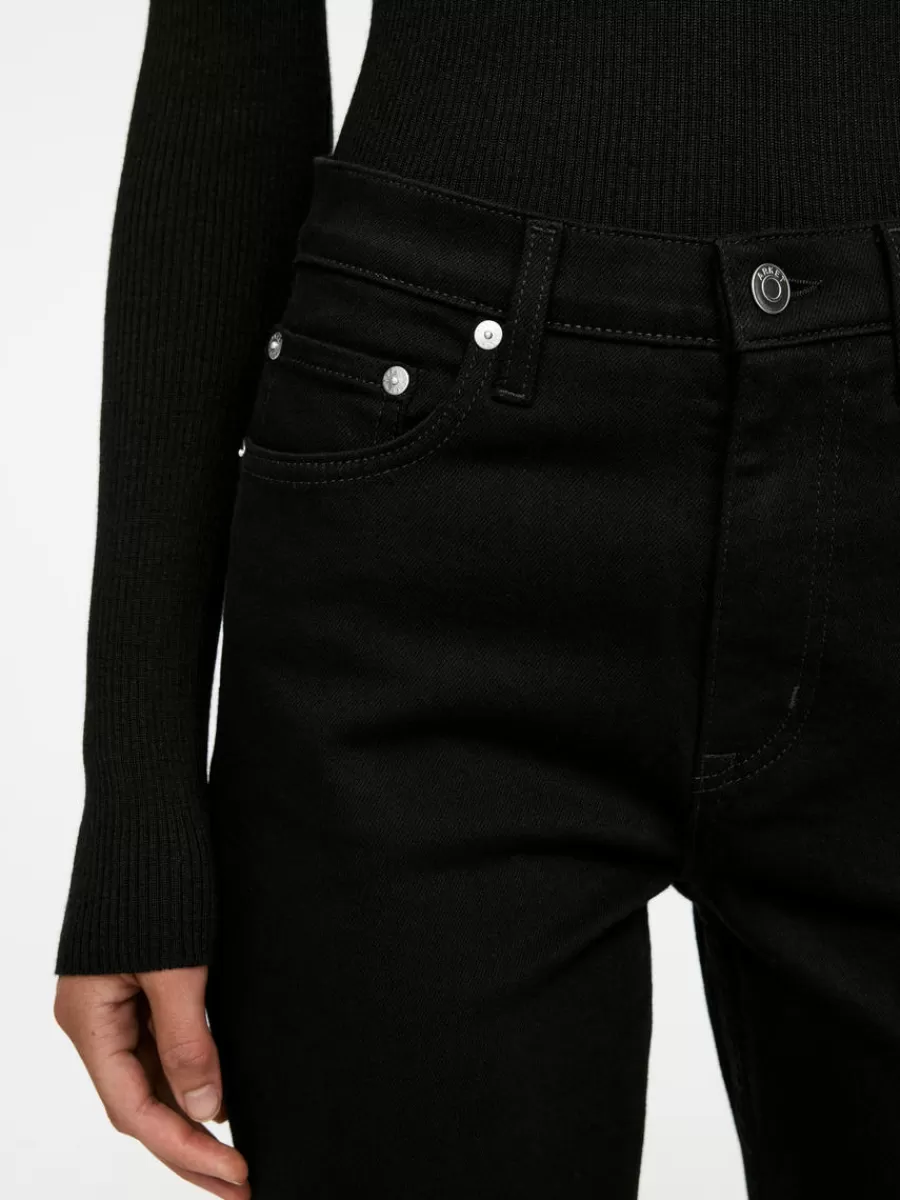 Best Sale ARKET JADE CROPPED Slim Stretch Jeans Black