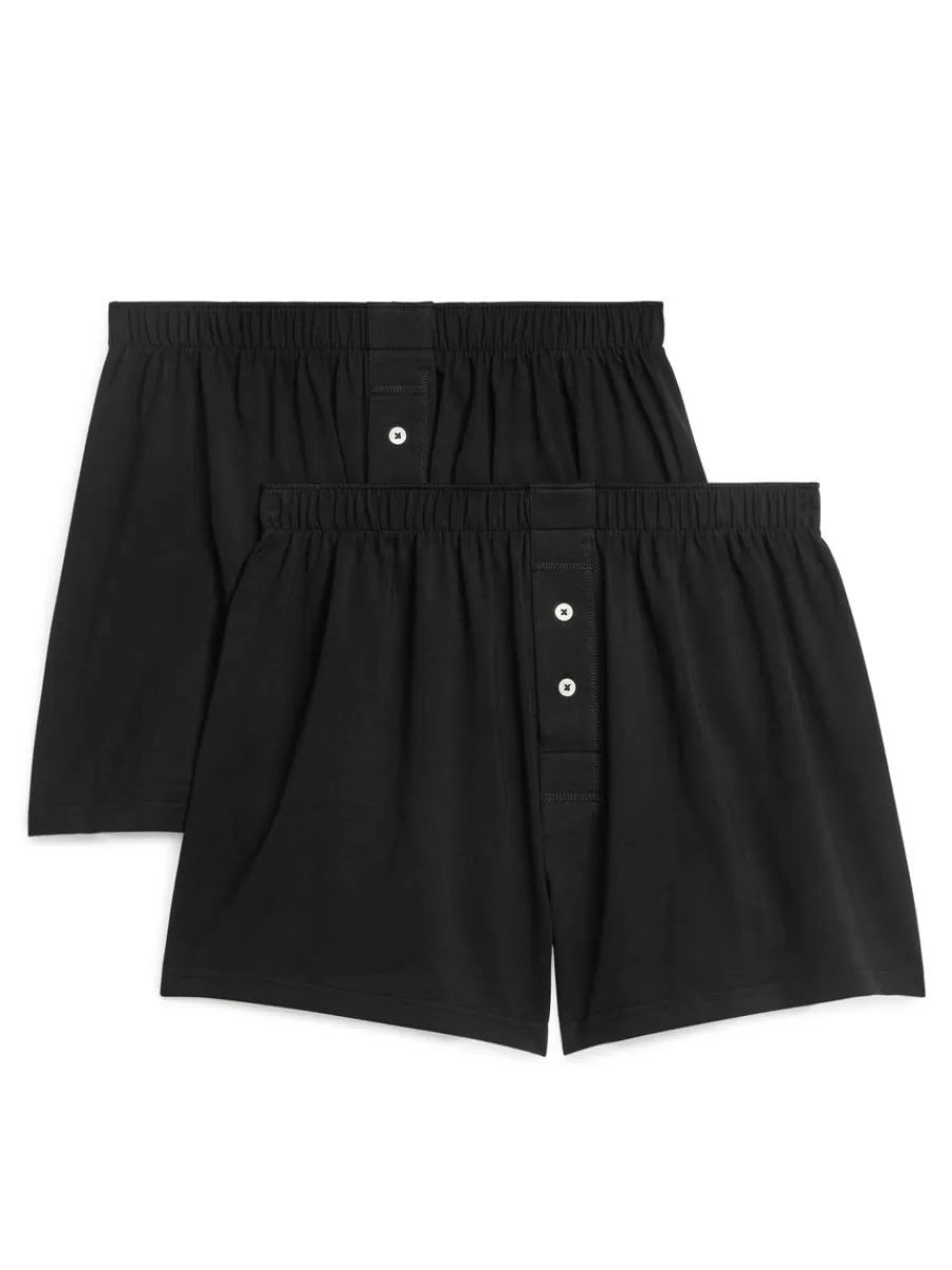 Clearance ARKET Jersey Boxers, Set Of 2 Black