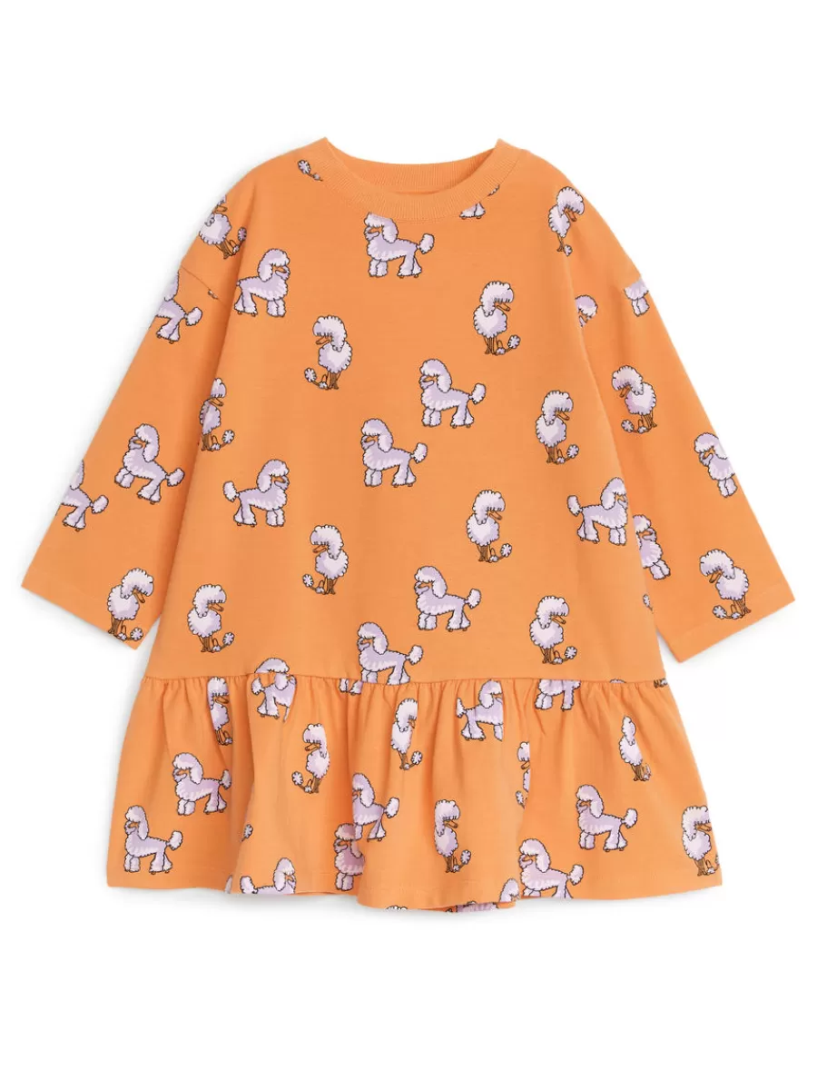 Clearance ARKET Jersey Frill Dress Orange