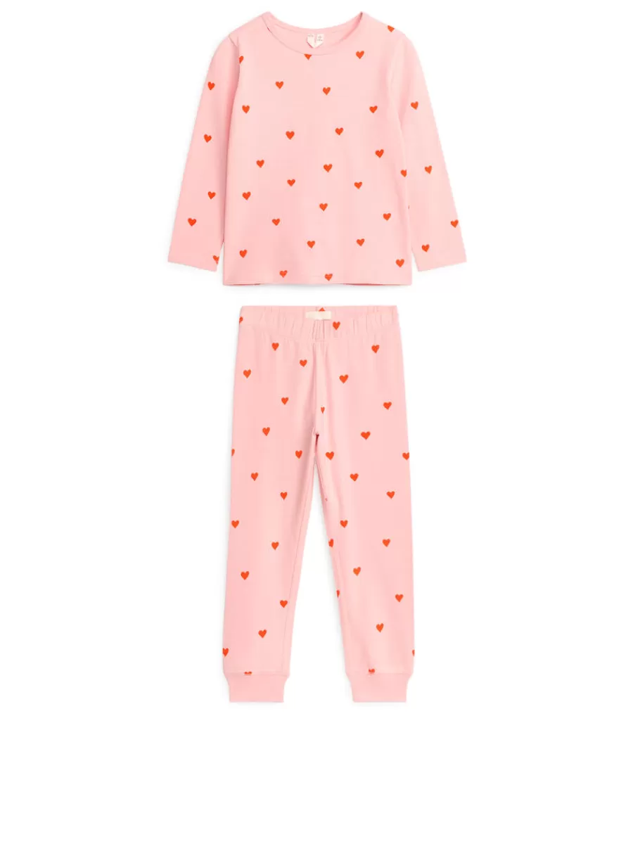 Cheap ARKET Jersey Pyjama Set Pink