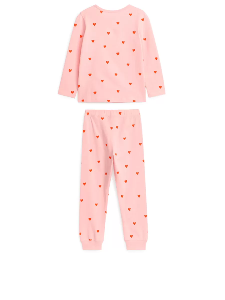 Cheap ARKET Jersey Pyjama Set Pink
