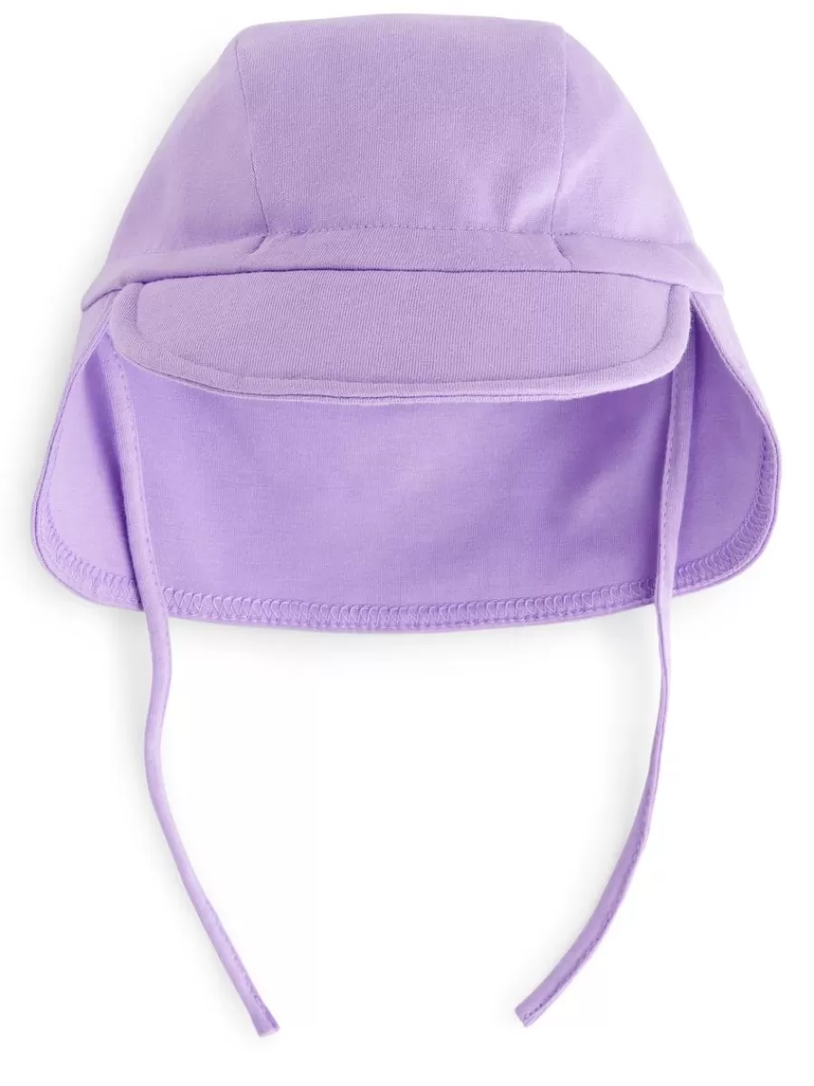 New ARKET Jersey Sun Hat Lilac