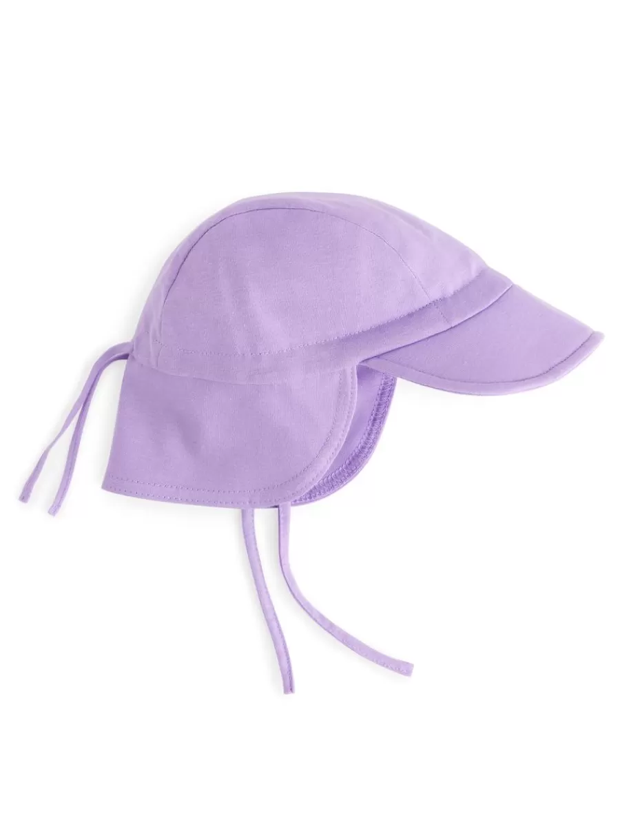 New ARKET Jersey Sun Hat Lilac