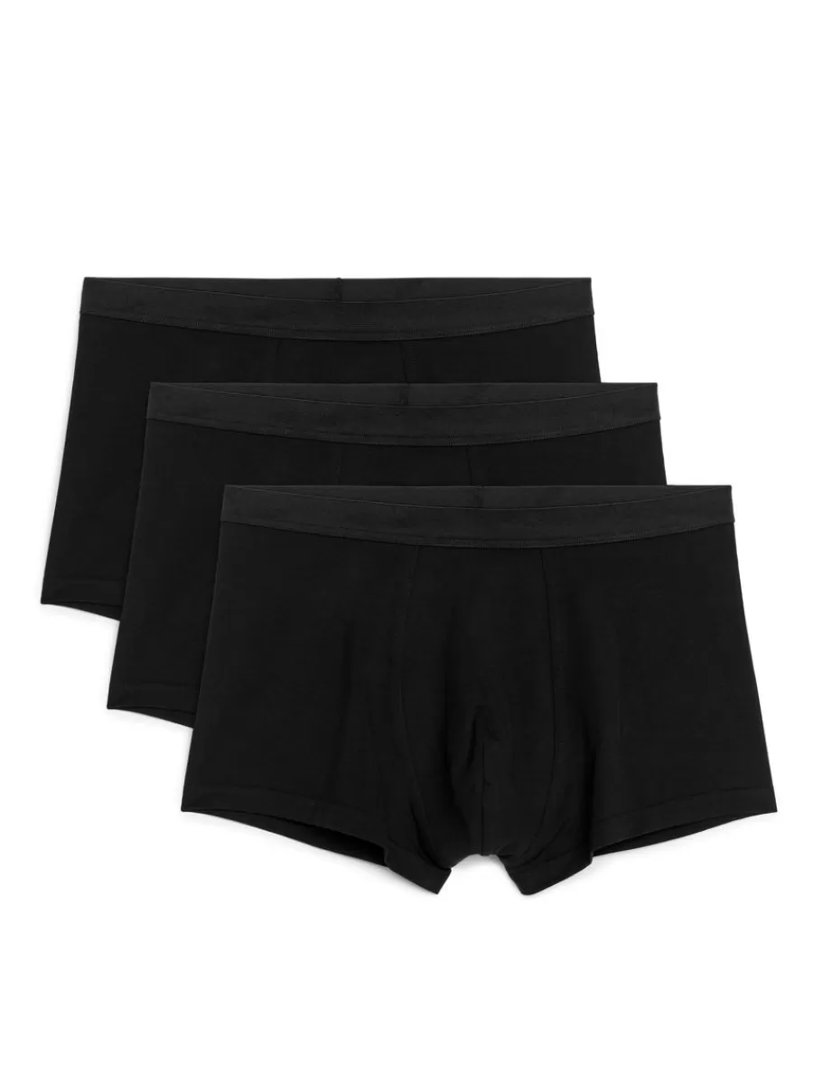 Flash Sale ARKET Jersey Trunks Set Of 3 Black