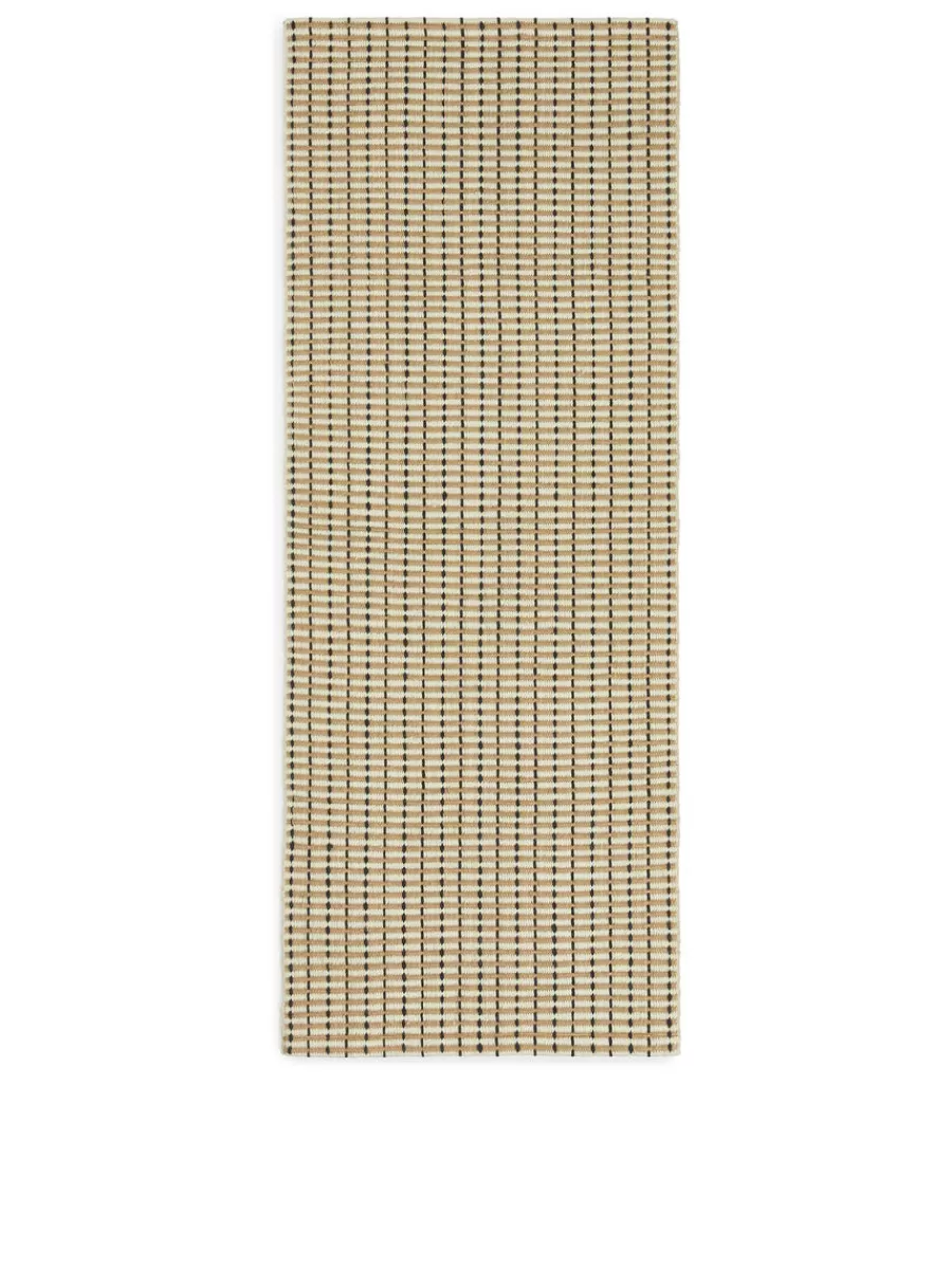 Best ARKET Jute Wool Rug 70 X 185 Cm Beige/Black/Off White