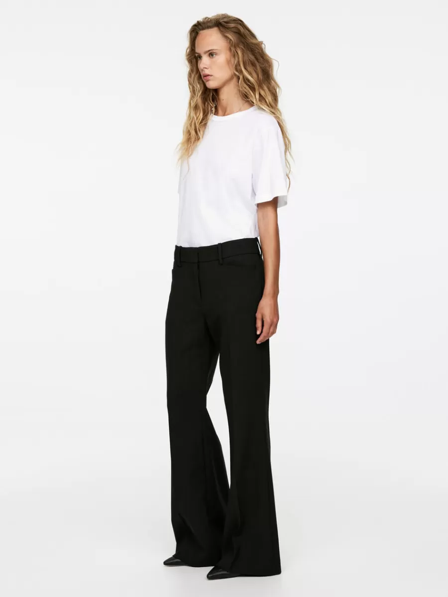 Online ARKET Kick-Flare Tailored Trousers Black