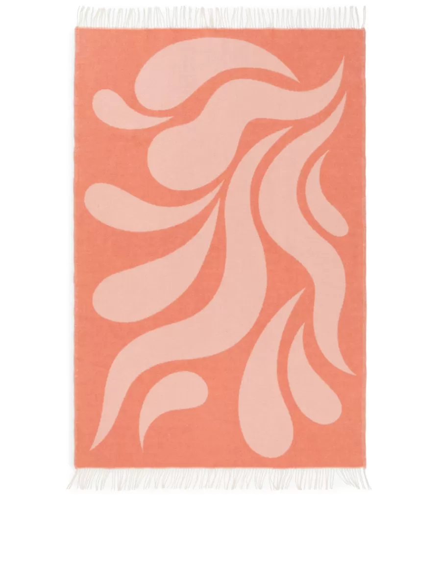 Best Sale ARKET Klippan Wool Blanket Pink/Multi-Colour