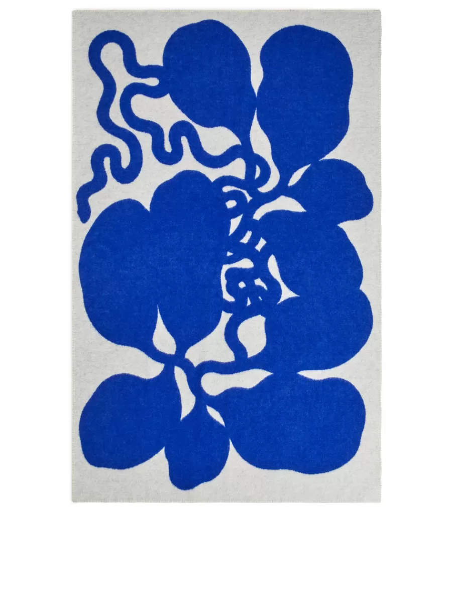 Flash Sale ARKET Klippan Wool Blanket White/Blue