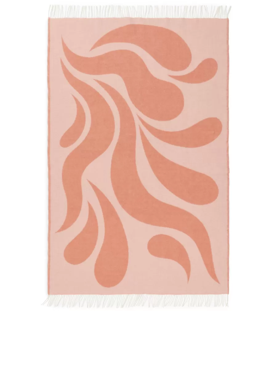 Best Sale ARKET Klippan Wool Blanket Pink/Multi-Colour