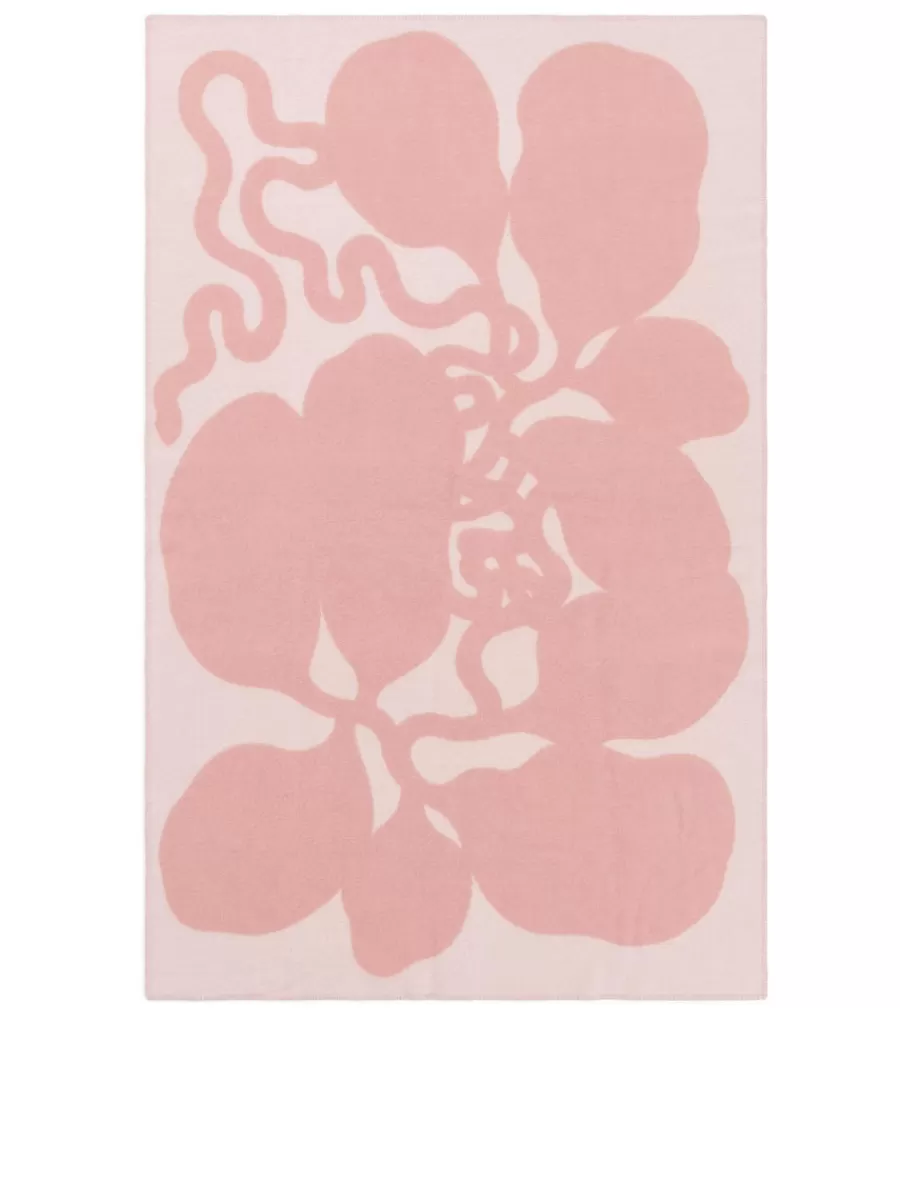 Online ARKET Klippan Wool Blanket Pink