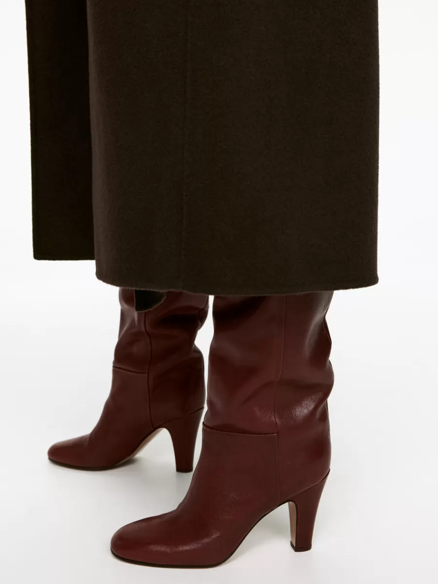 Best ARKET Knee-High Leather Boots Terracotta