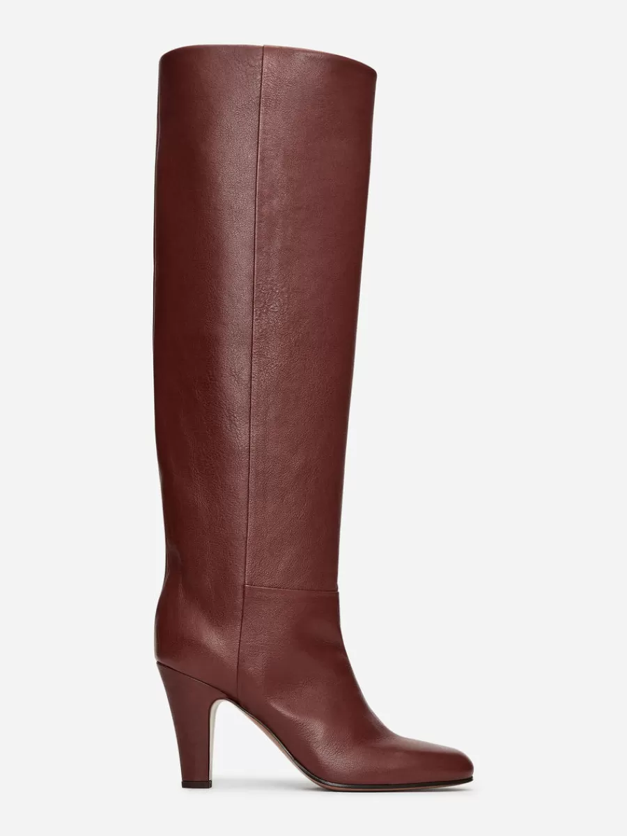 Best ARKET Knee-High Leather Boots Terracotta