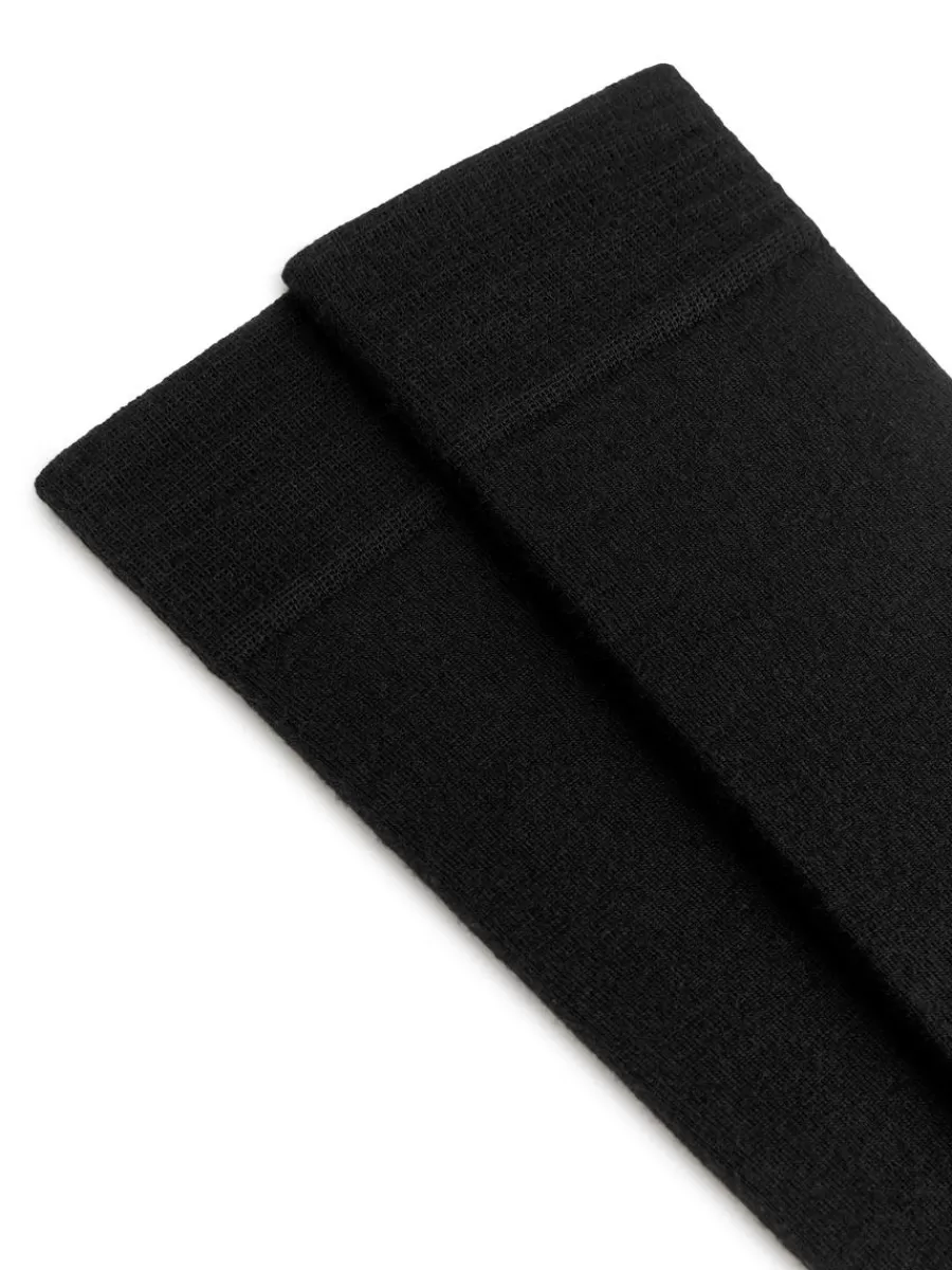 Flash Sale ARKET Knee-High Wool Socks Black