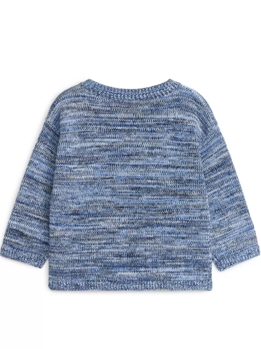 Flash Sale ARKET Knitted Cotton Jumper Blue