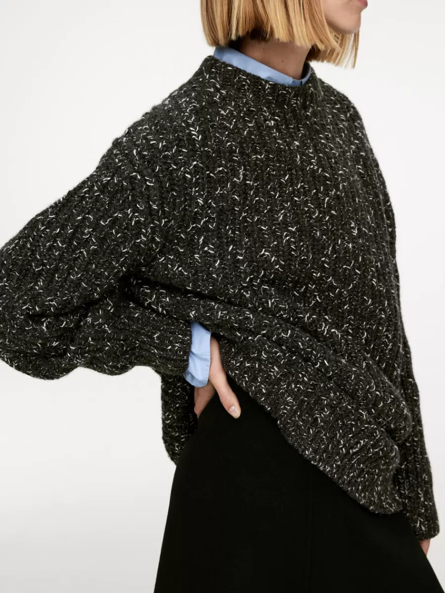 Sale ARKET Knitted Jumper Black Melange