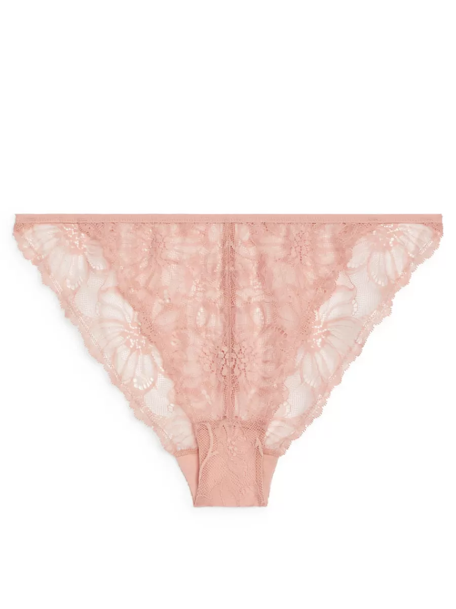 Outlet ARKET Lace Tanga Pink
